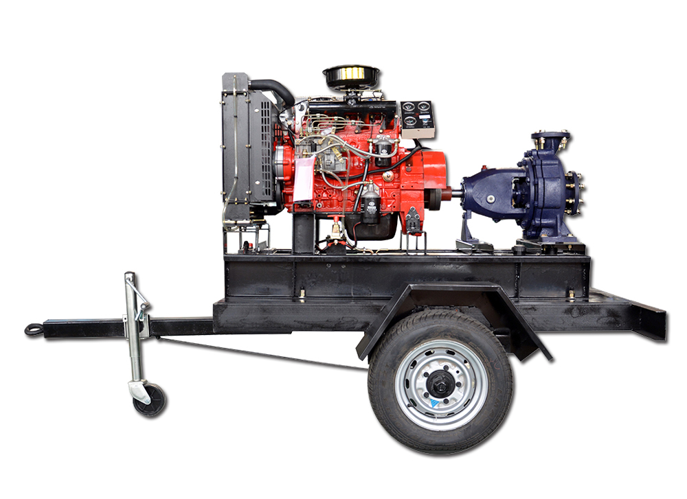 42kw揚動水泵機(jī)組配移動拖車